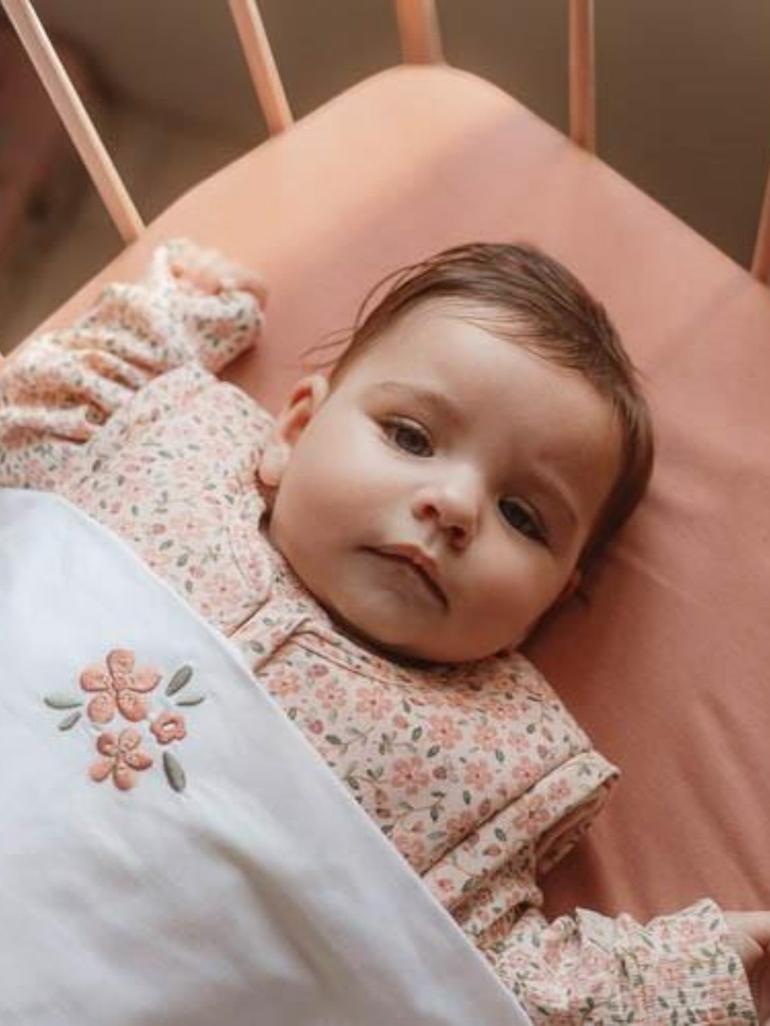 Lenzuolo con angoli per culla Neonata Rosa TE10754009 -  NANU' BABY
