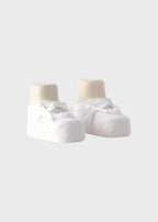 Babbucce Neonato Bianco Cotone Poliammide Elastan 3G365/71