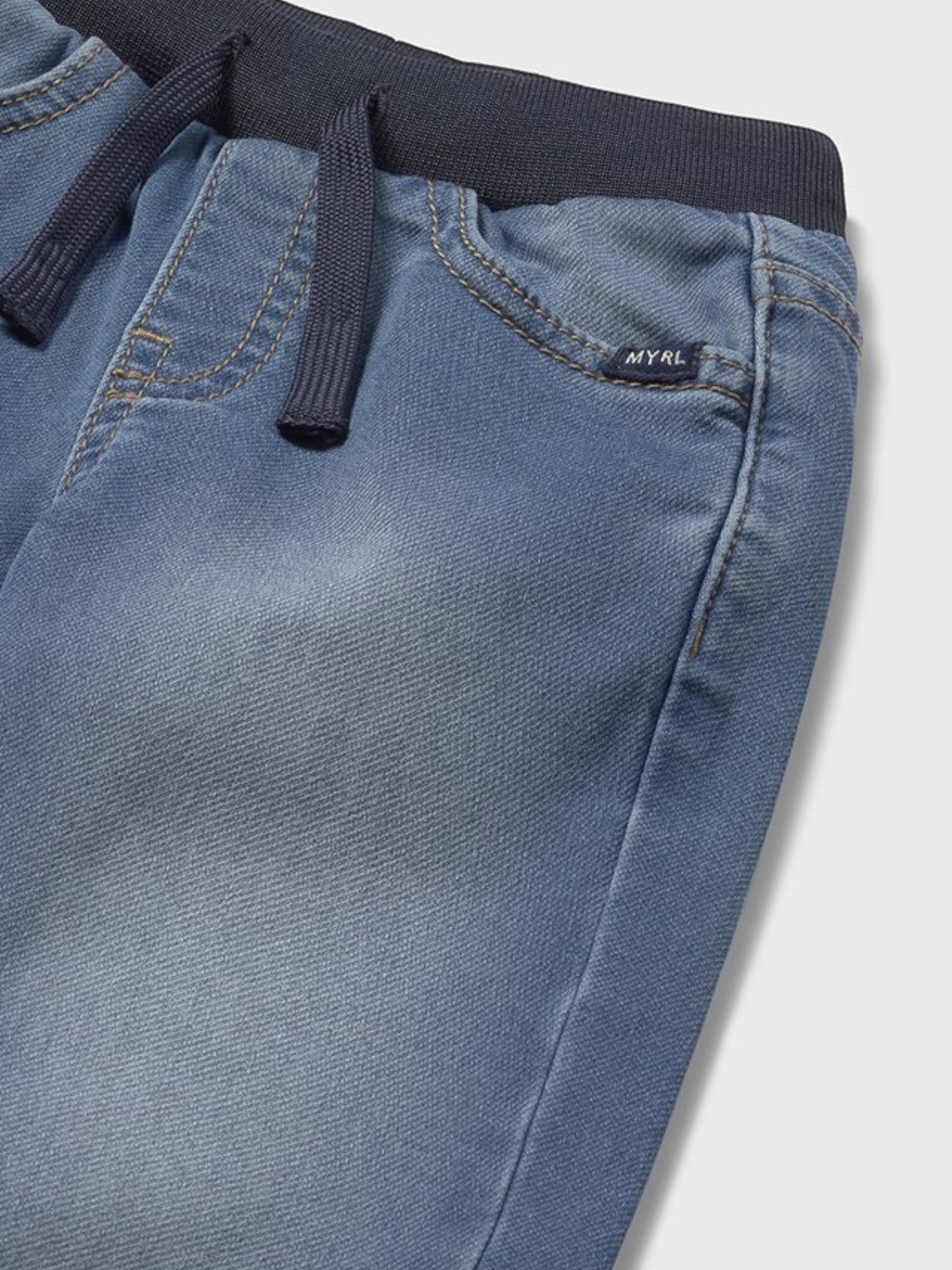 Pantalone soft denim jogger Bimbo Blu 2508/95 -  NANU' BABY