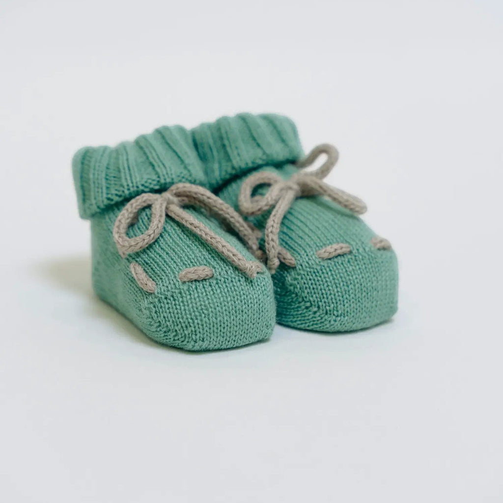 Babbucce Neonato Verde TEDDY BEAR/721-V by BABY LORD