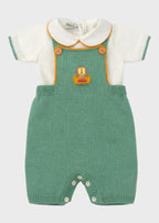 Salopette Neonato Verde CETIN/SL-V by PICCOLA GIUGGIOLA