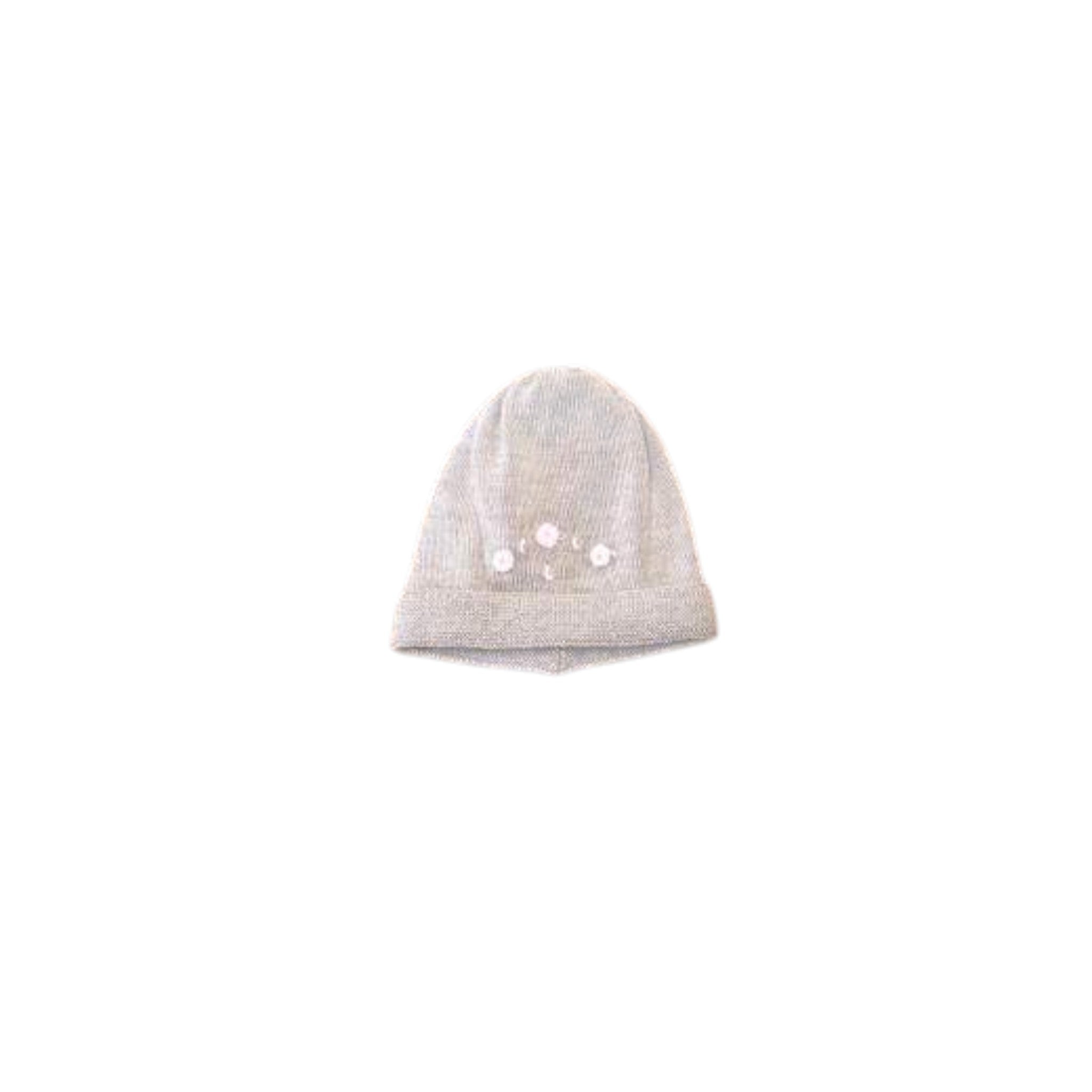 Cuffia Rouches Neonata Beige ROUCHES 645