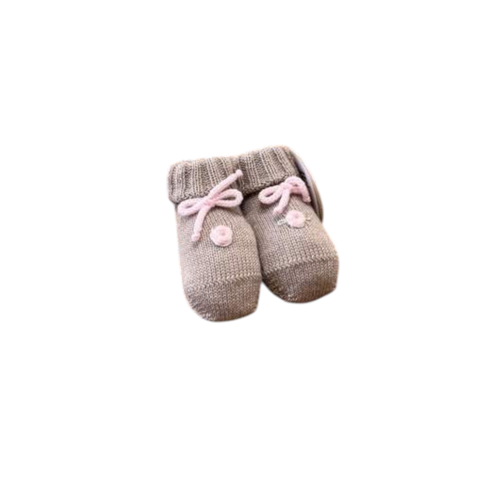 Babbucce Rouches Neonata Beige ROUCHES 715