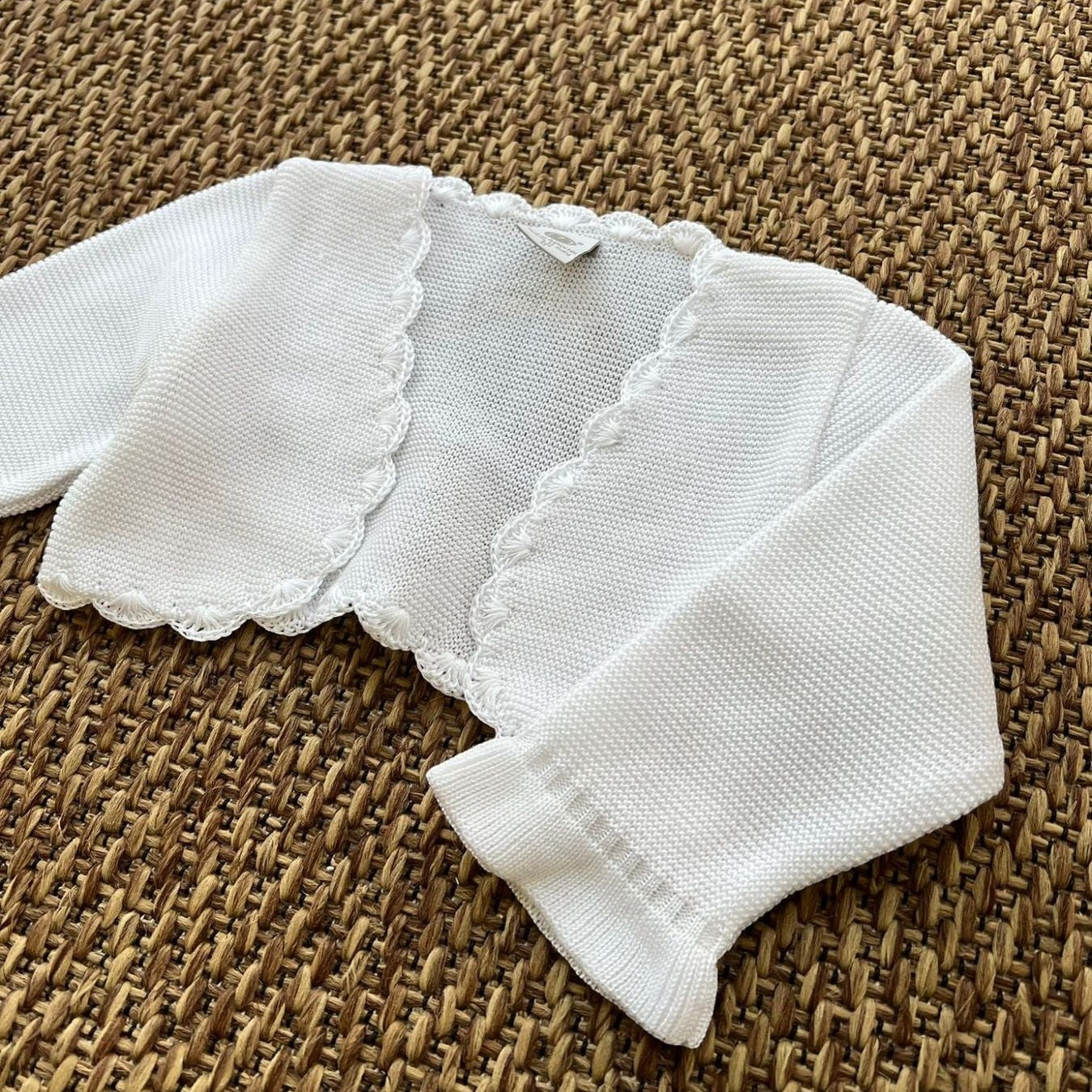 Giacchina Bimba BIANCO EN82345 -  NANU' BABY