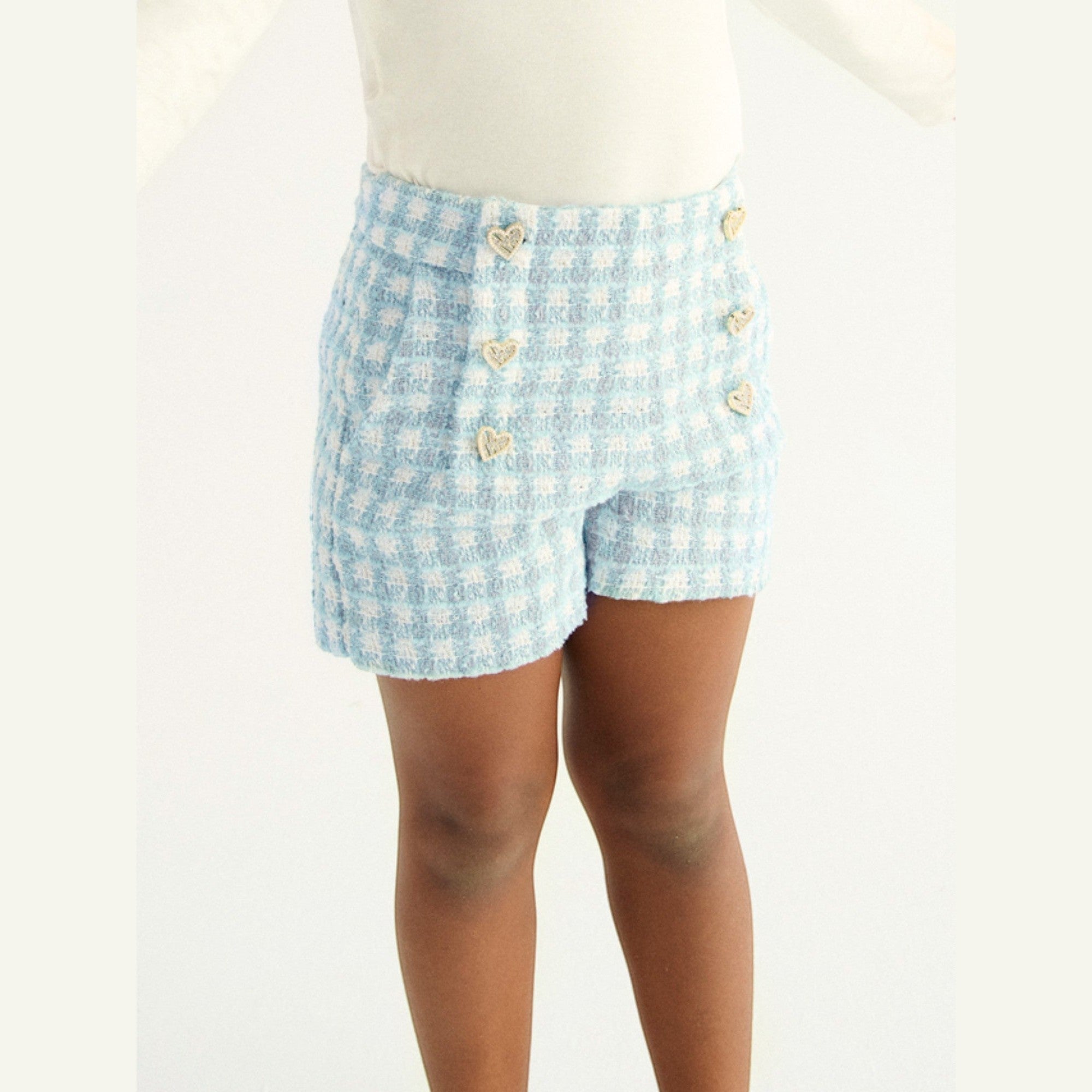 Bermuda quadri lurex Bimba Verde 5719/9 -  NANU' BABY
