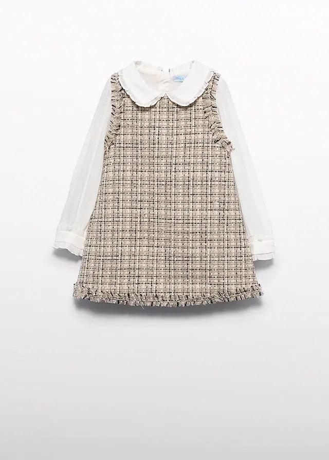 Abito Bimba Beige 5582/4 by ABEL & LULA