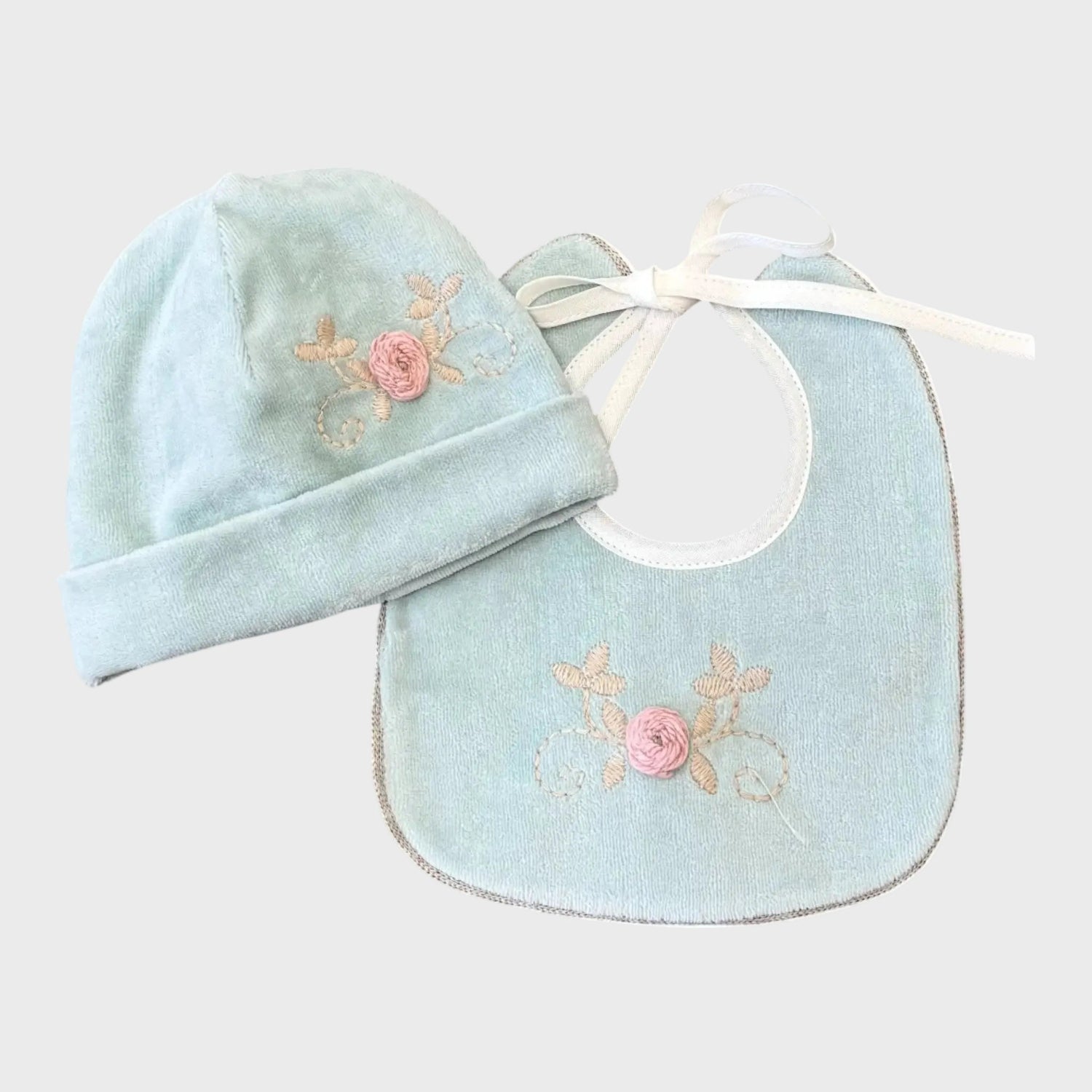 Cuffia Neonata Verde LR1104 by SARTORIA DEI PICCOLI