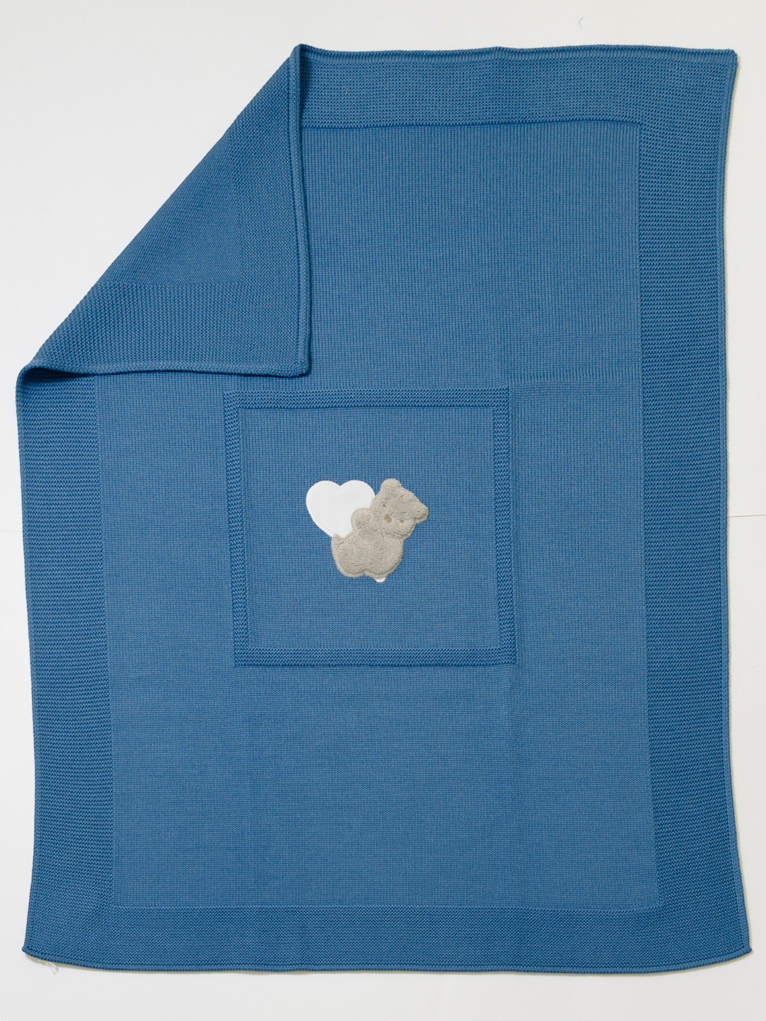 Coperta Teddy Love Neonato BLU TEDDY LOVE 133/I -  NANU' BABY