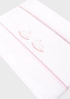 Lenzuolino Neonata Rosa C63404/R-B by COCCODE'