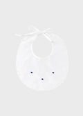 Bavetta Neonato Bianco BENIAMINO/BV by PICCOLA GIUGGIOLA