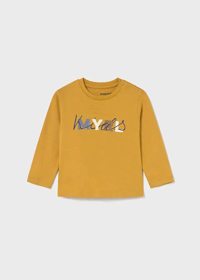 T-shirt Bimbo Giallo 108/28 by MAYORAL