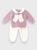 Completo nascita Neonata Rosa MAGLIA INGLESE FIOCCO 547/5730 by BABY LORD