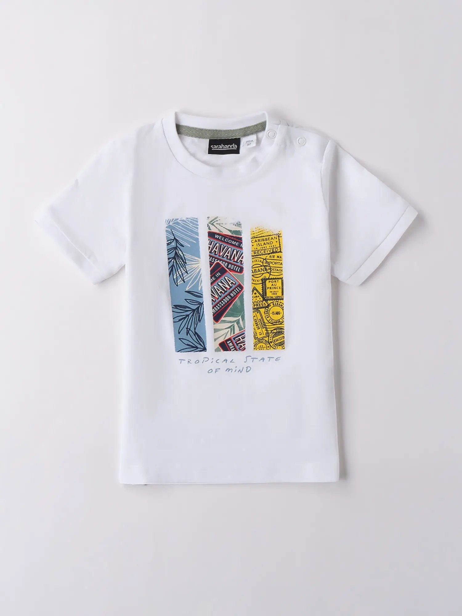 T-shirt Bimbo Bianco 0B141/0113 by SARABANDA