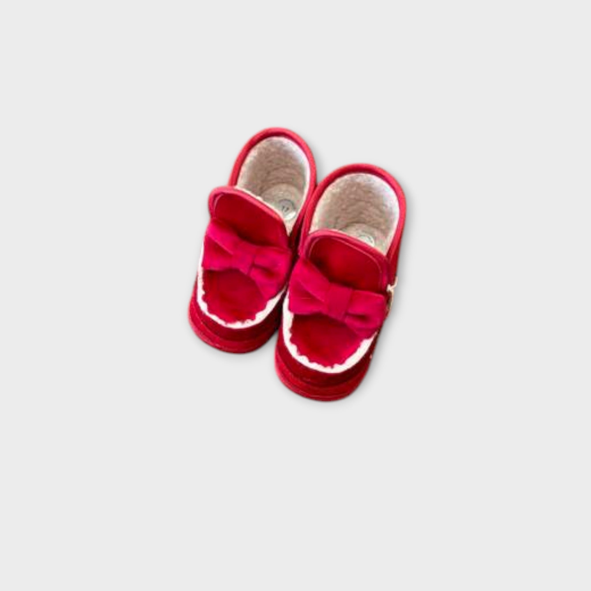Stivaletti Bimba ROSSO Velluto Ecopelliccia - AMBARABA'