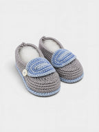Babbucce Neonato Azzurro RAKESH 14300 by PICCOLA GIUGGIOLA