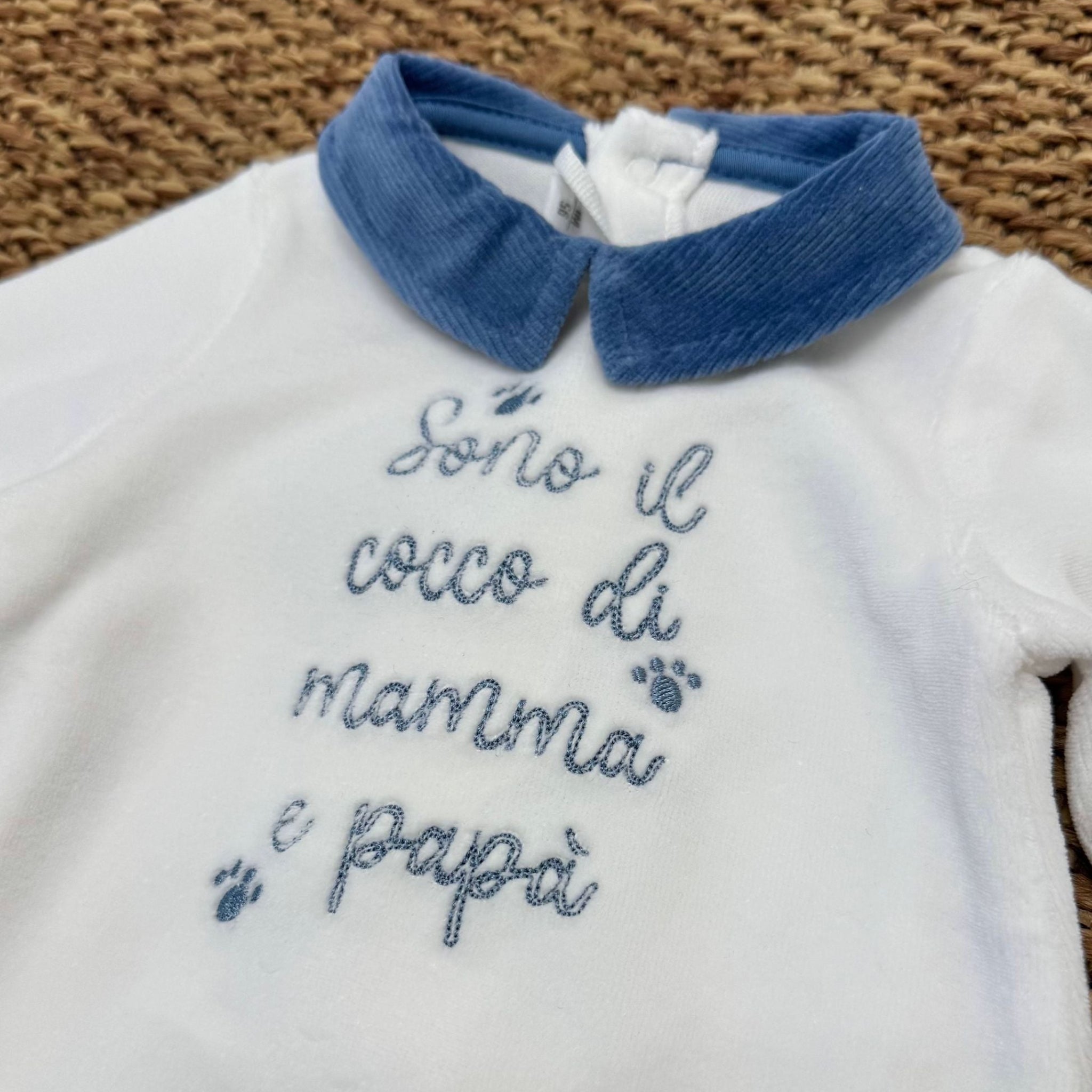 Tutina Intera Con Piede Neonata Bianco 3F644/112