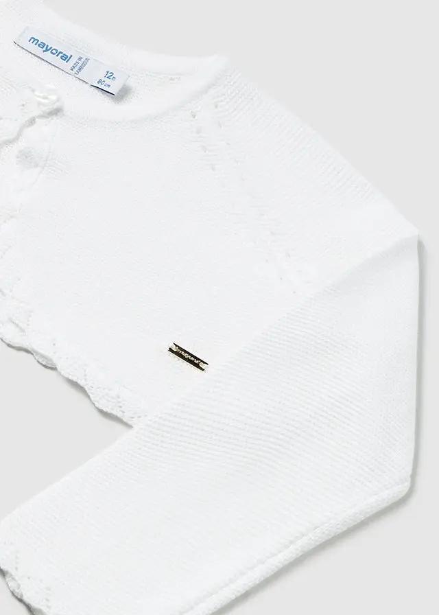Giacca Cerimonia Bimba Bianco 1313/085 by MAYORAL