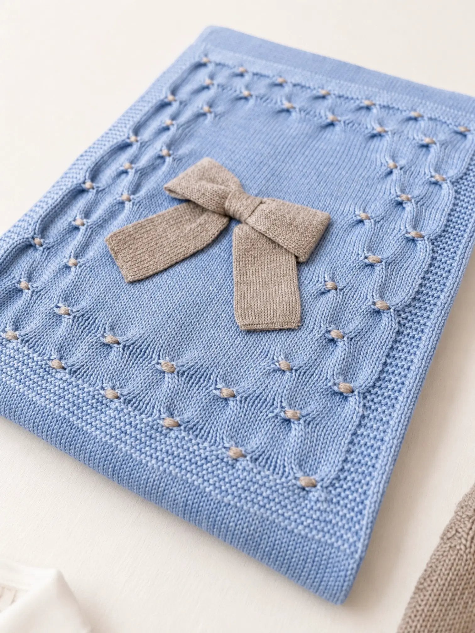 Coperta Neonato Azzurro NIDO D'APE 135/5848 by BABY LORD
