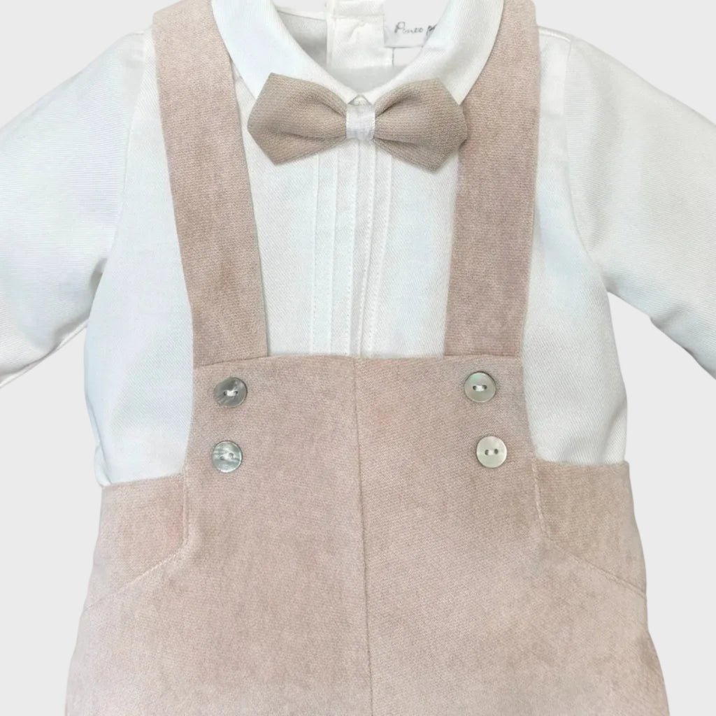 Completo Cerimonia Bimbo Beige 1/6417-B by PONTO POR PONTO