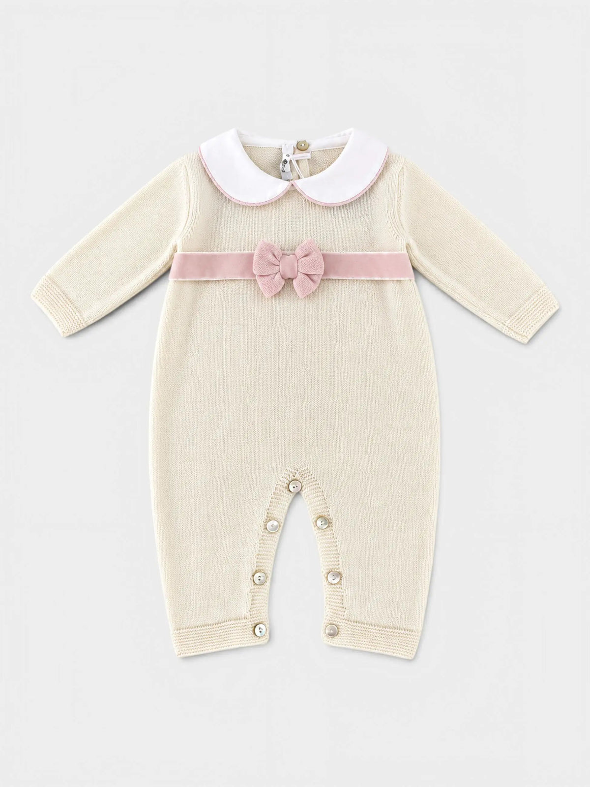 Tutina Neonata Panna DOPPIO FIOCCO 347 by BABY LORD