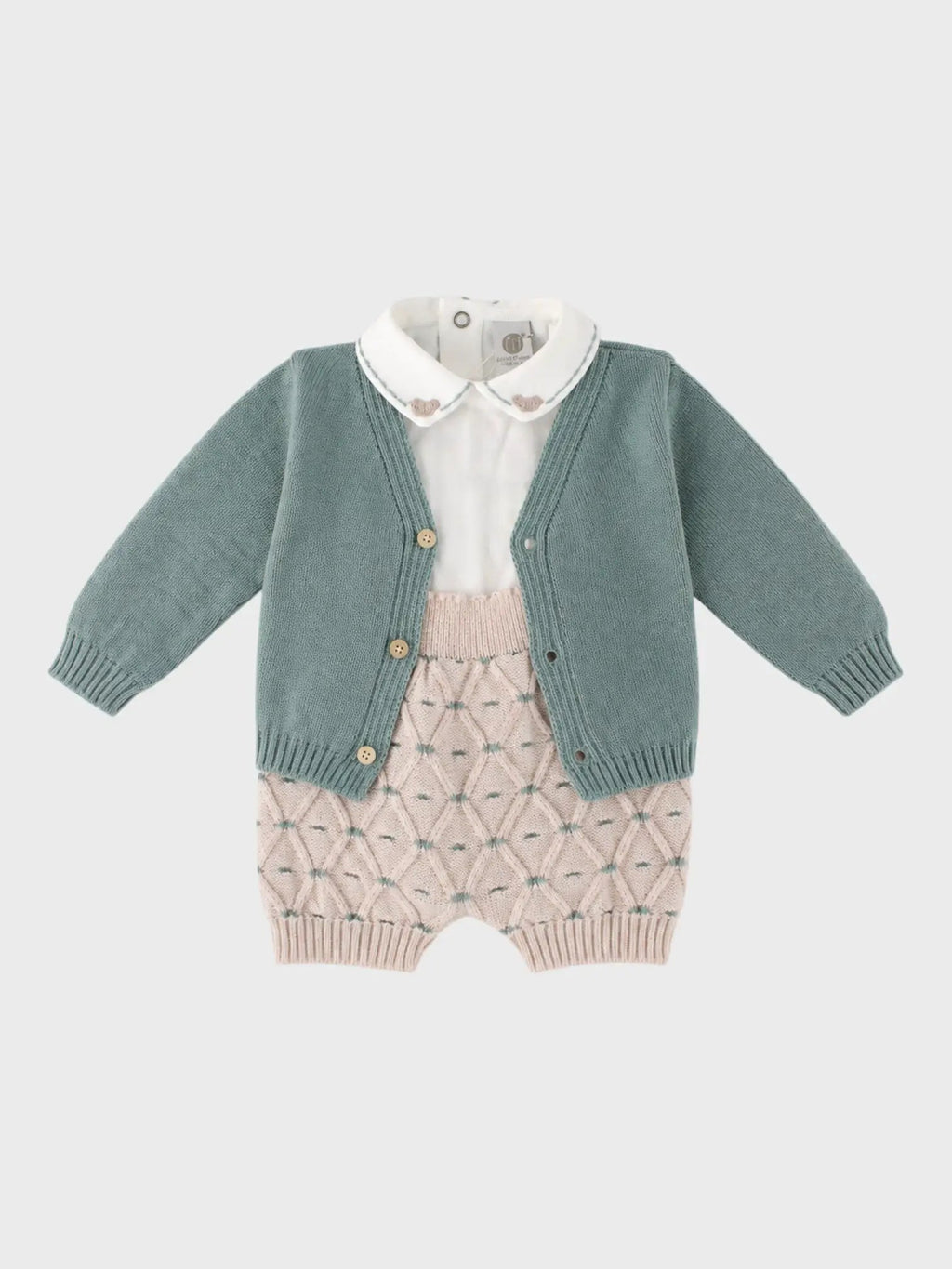 Completo nascita Neonato Verde IS7160 by MARLU'