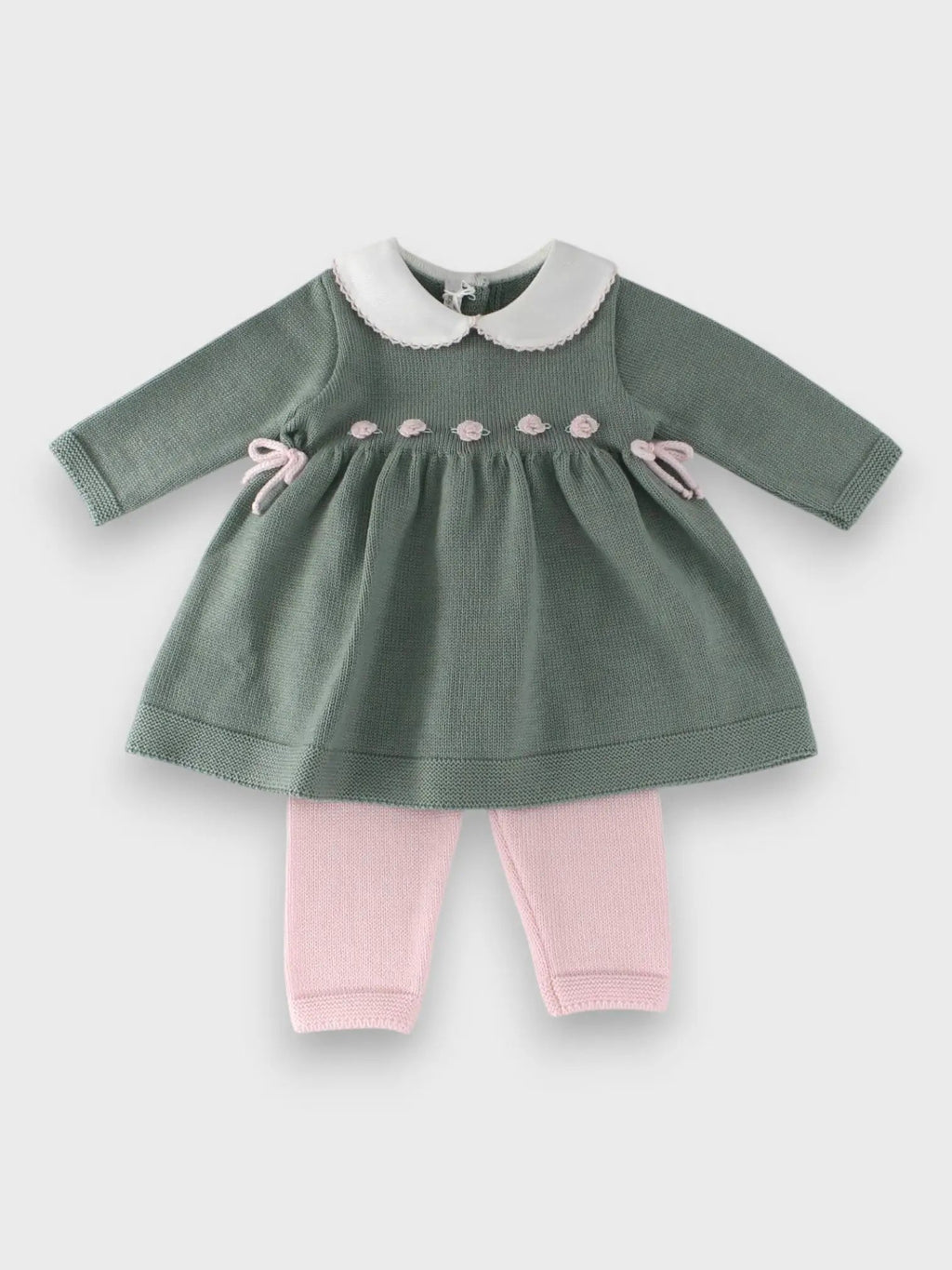 Completo nascita Neonata Verde FIORI DI LOTO 432/6231 by BABY LORD