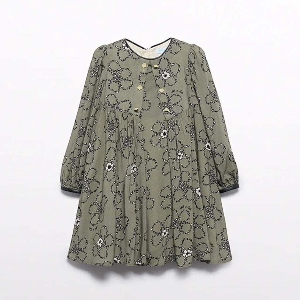 Abito Bimba Verde 5536/6 by ABEL & LULA