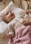 Set 2 Tutine Neonata Maniche Lunghe Panna Rosa 2703/92
