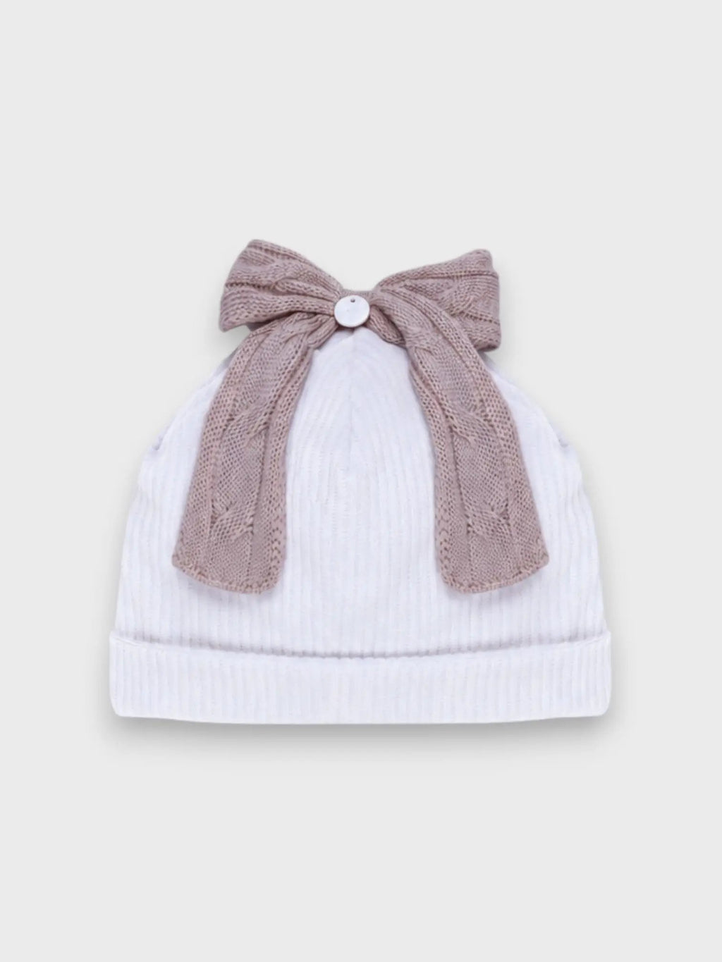 Cappello a coste Neonato Vaniglia IS6773 by MARLU'