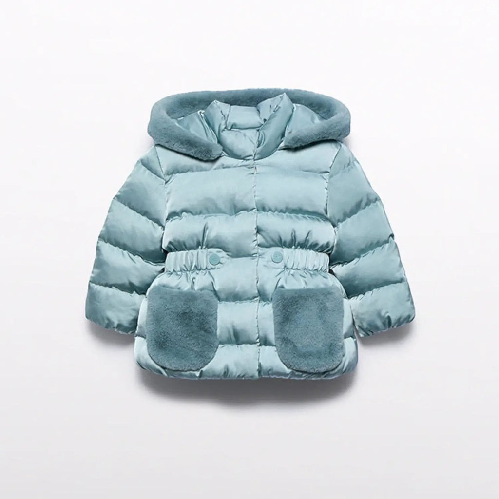 Cappotto Bimba Verde 5821/21 by ABEL & LULA
