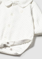 Body Camicia Neonato Maniche Lunghe Ecru 2727/31
