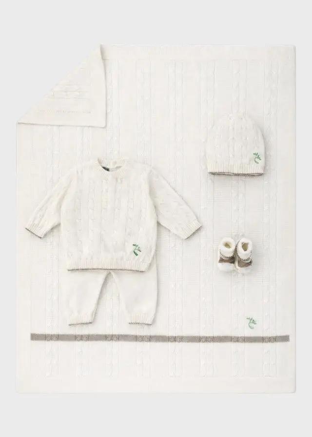 Completo nascita Neonato Bianco EK80350SET by RADICI