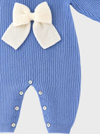 Tutina Neonato Azzurro MAGLIA INGLESE FIOCCO 344/5630 by BABY LORD