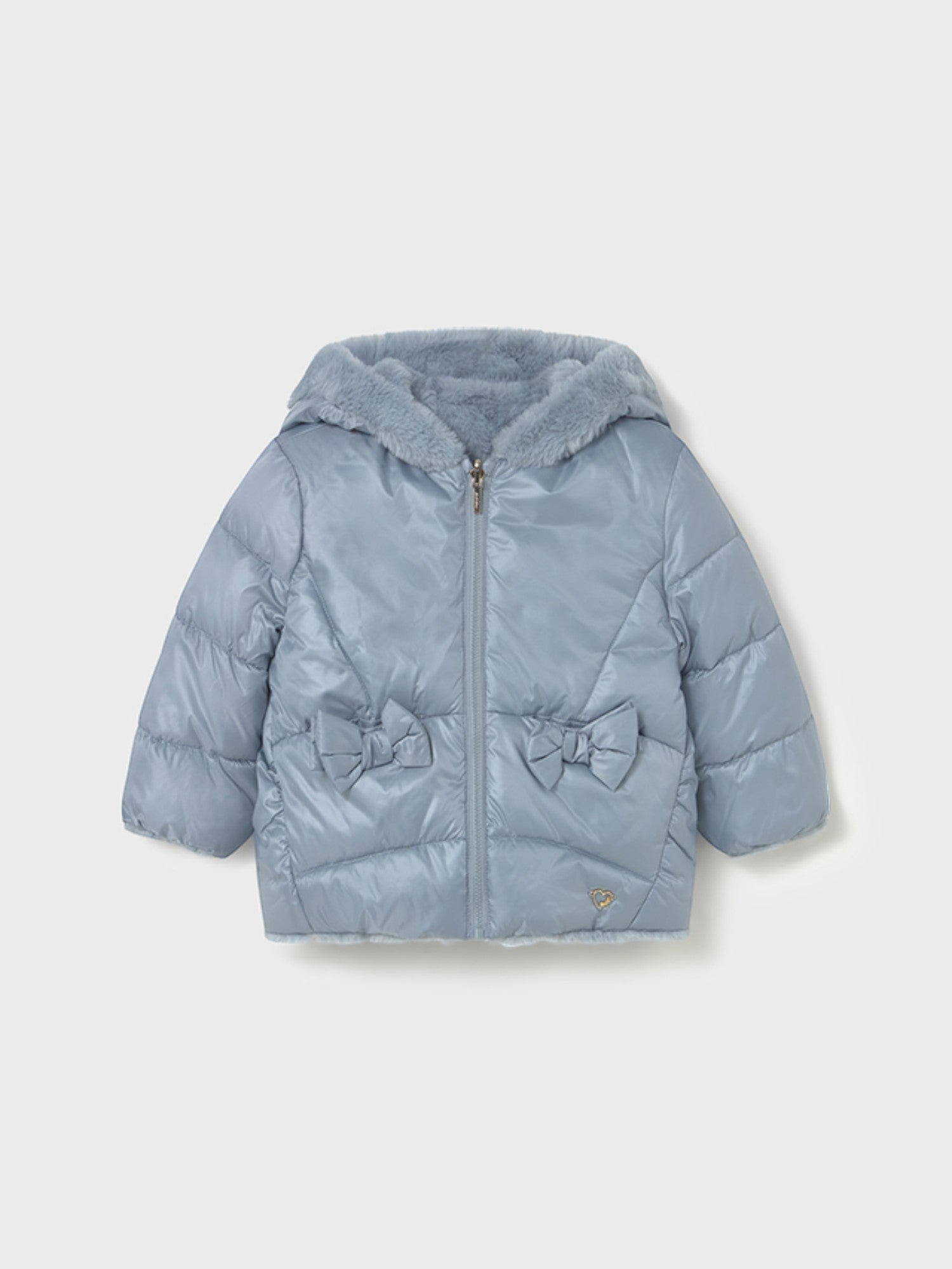 giubbotto reversibile pelo Bimba CIELO 2435/79 -  NANU' BABY