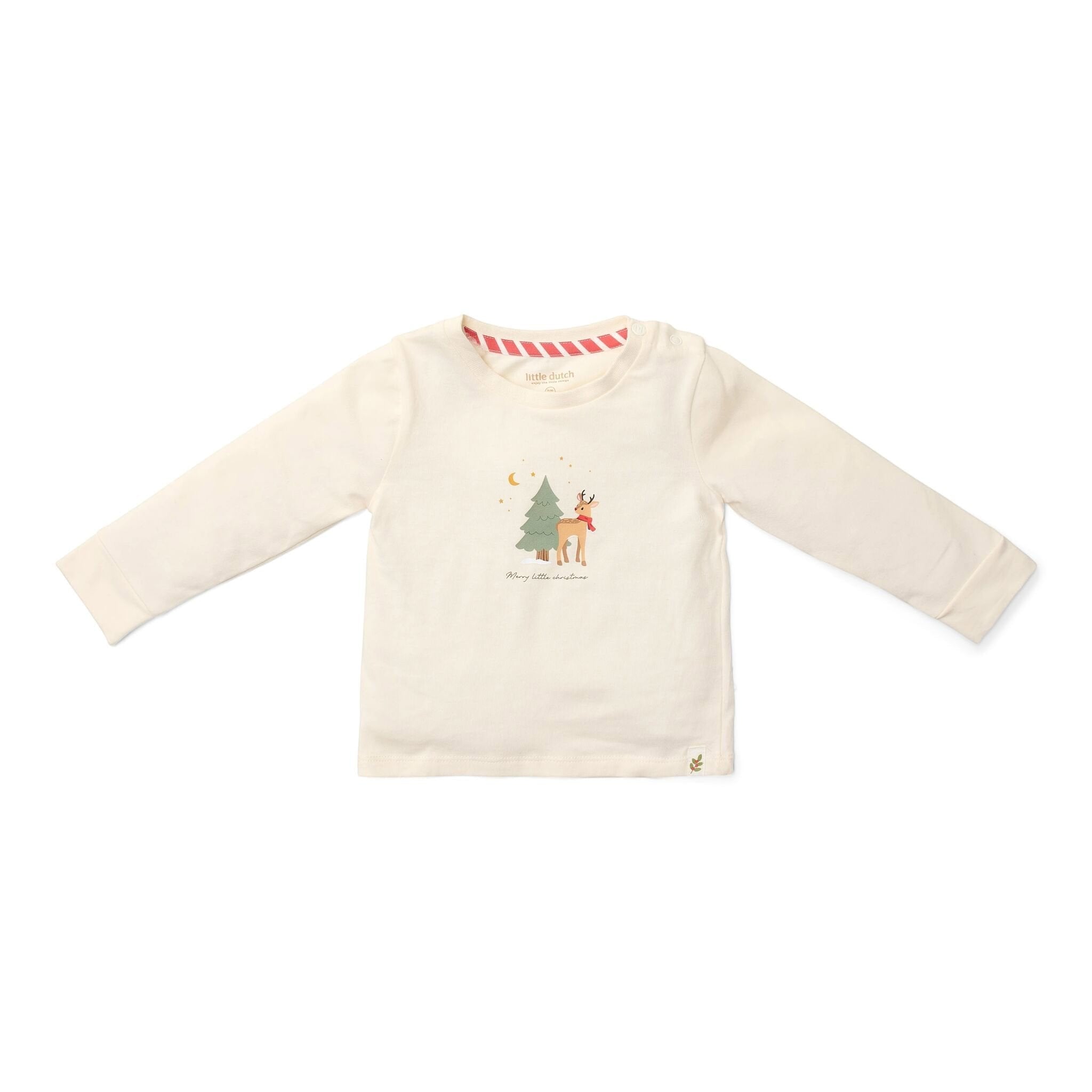Pigiama natalizio a due pezzi Bimbo Beige CL25106003