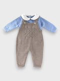 Salopette Neonato Azzurro NIDO D'APE 327C/4856 by BABY LORD