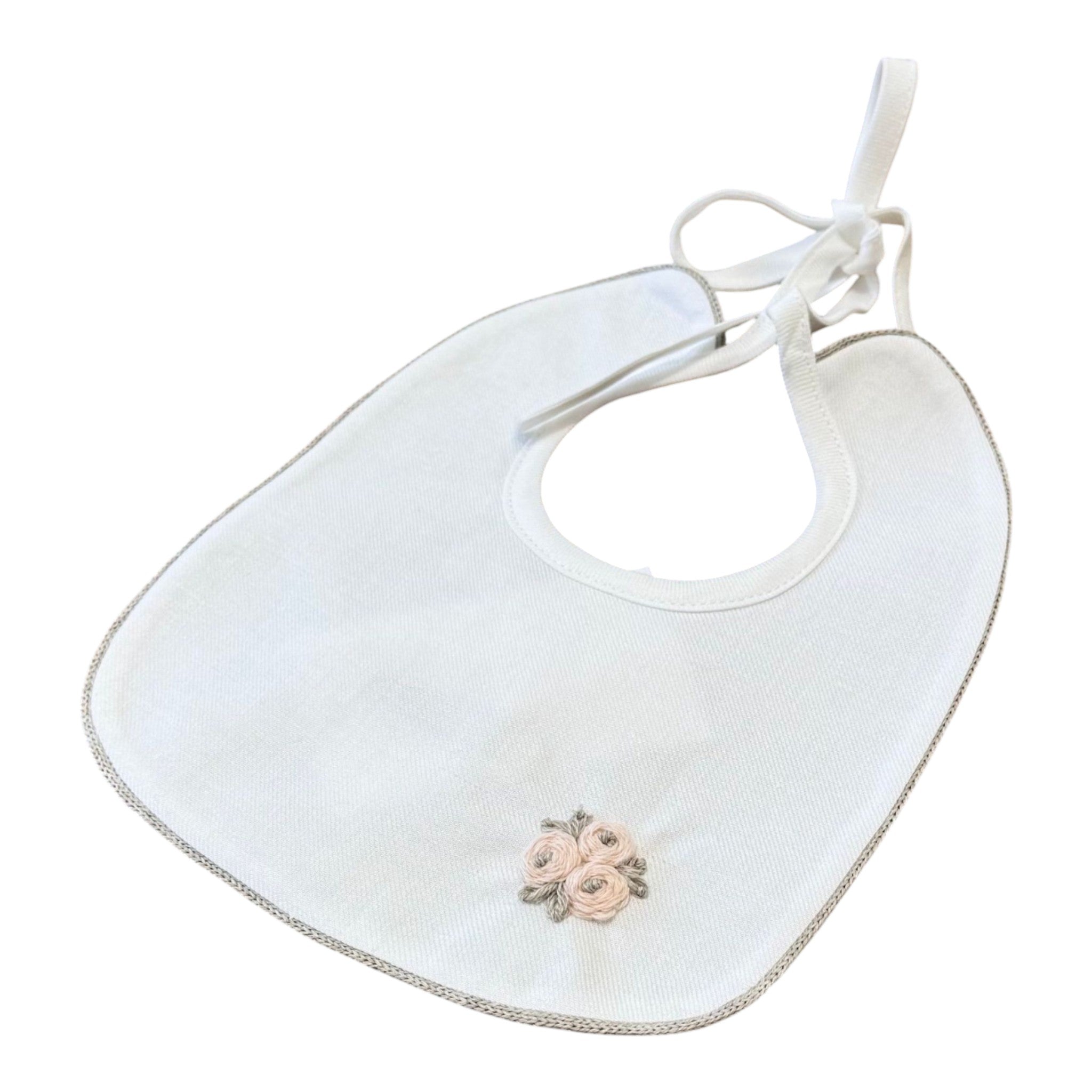 Cuffia e Bavetta Neonata PANNA LR1108