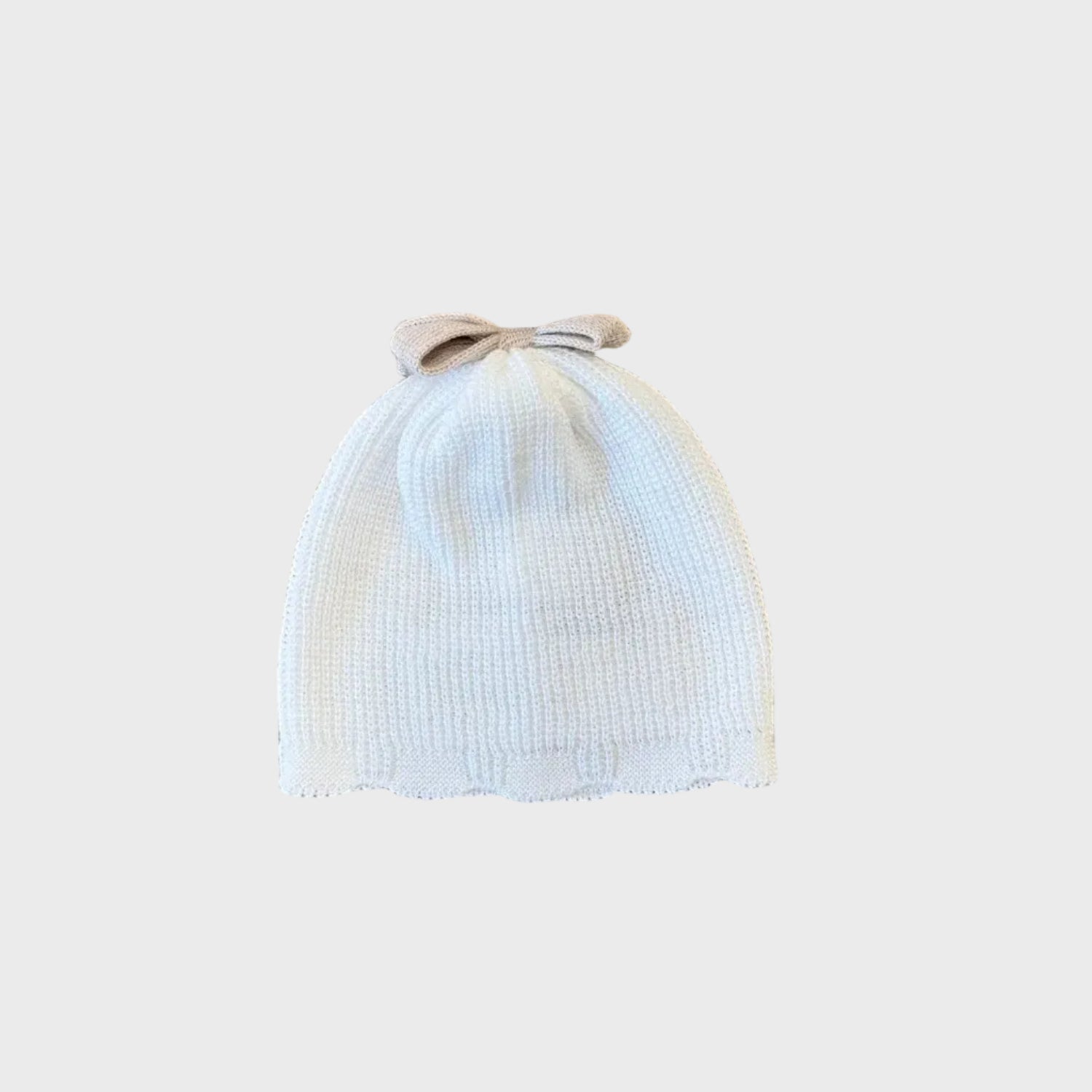 Cuffia Neonata Bianco EB4171 by NANU'
