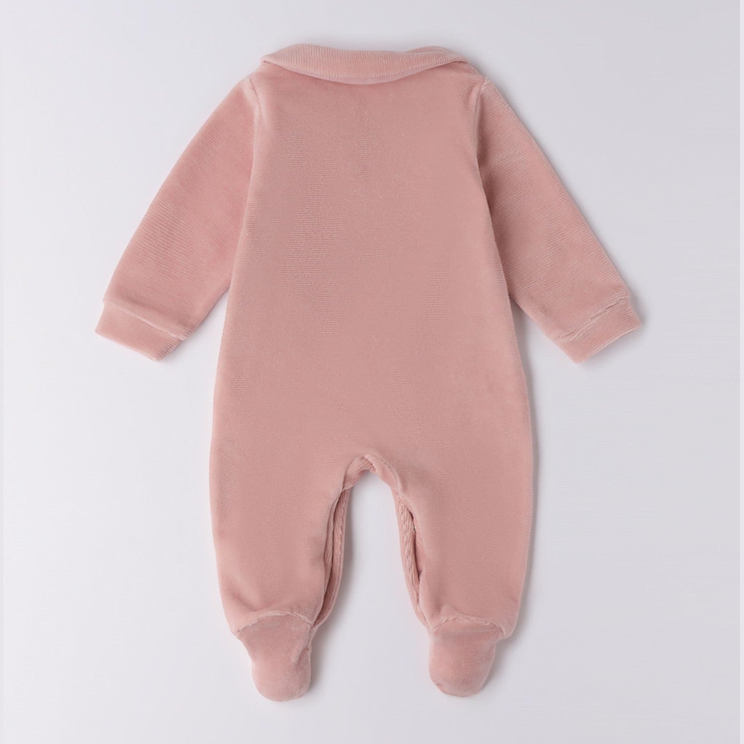 Tutina Intera Con Piede Neonata Rosa 3F757/2921 -  NANU' BABY