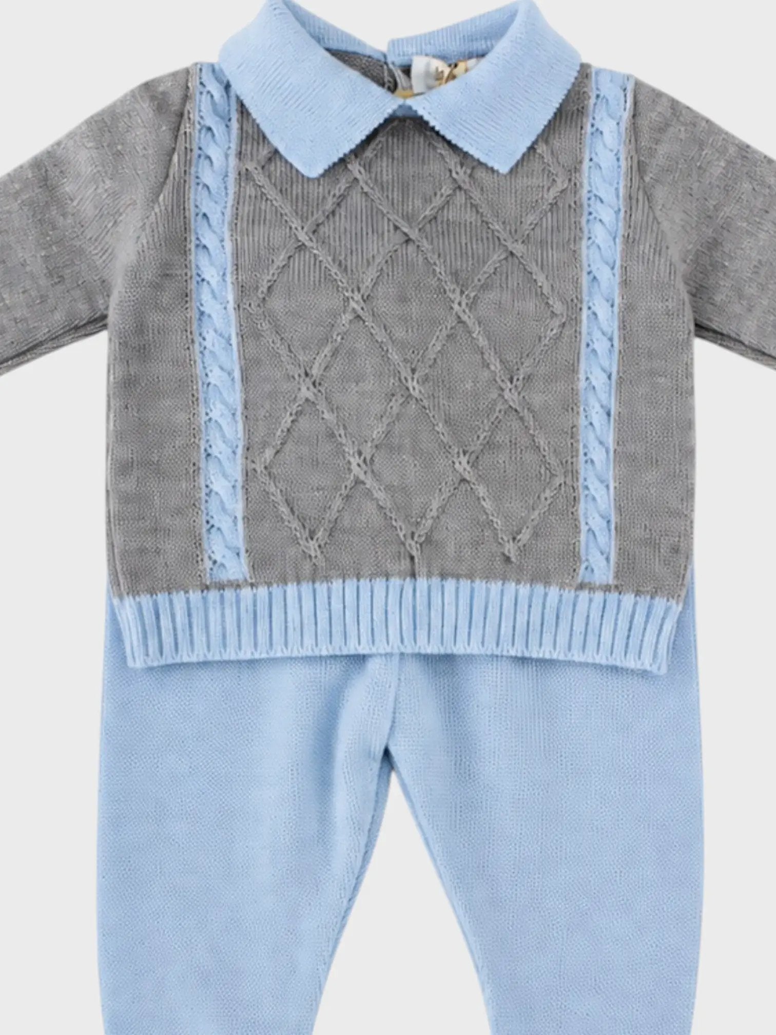 Completo nascita Neonato Grigio 8273 by BIMBALO'