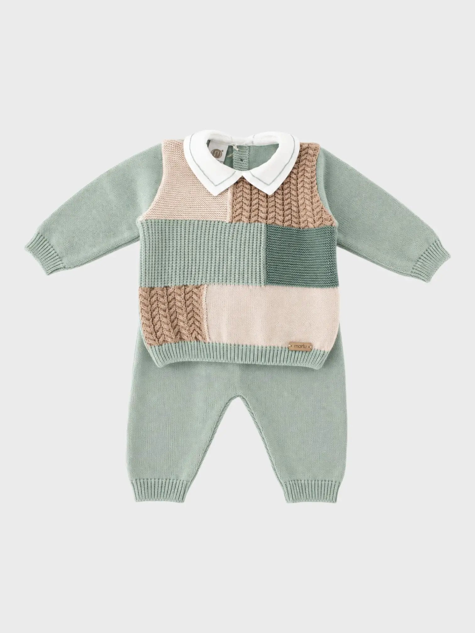 Completo nascita Neonato Verde IS6050 by MARLU'