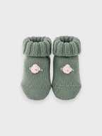 Babbucce Neonata Verde FIORI DI LOTO 715/6231 by BABY LORD