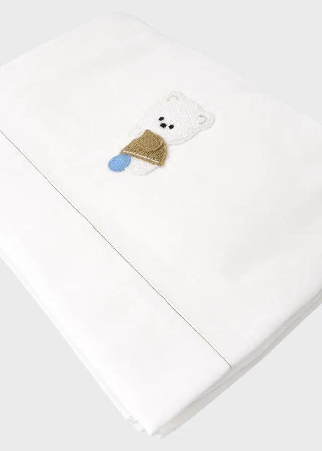 Lenzuolino Neonato Bianco 8045 by BIMBALO'