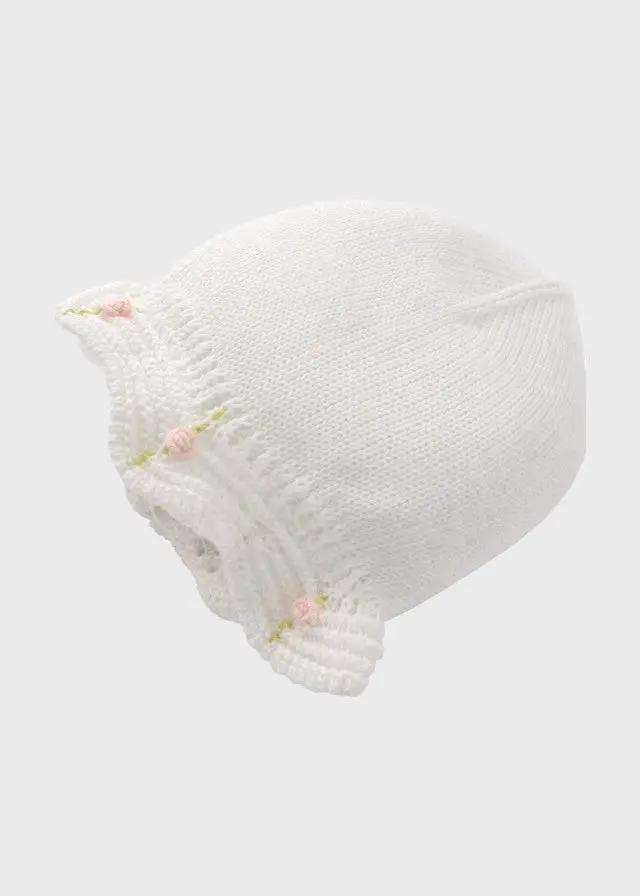 Cuffia Neonata Bianco FEDERICA/CU by PICCOLA GIUGGIOLA