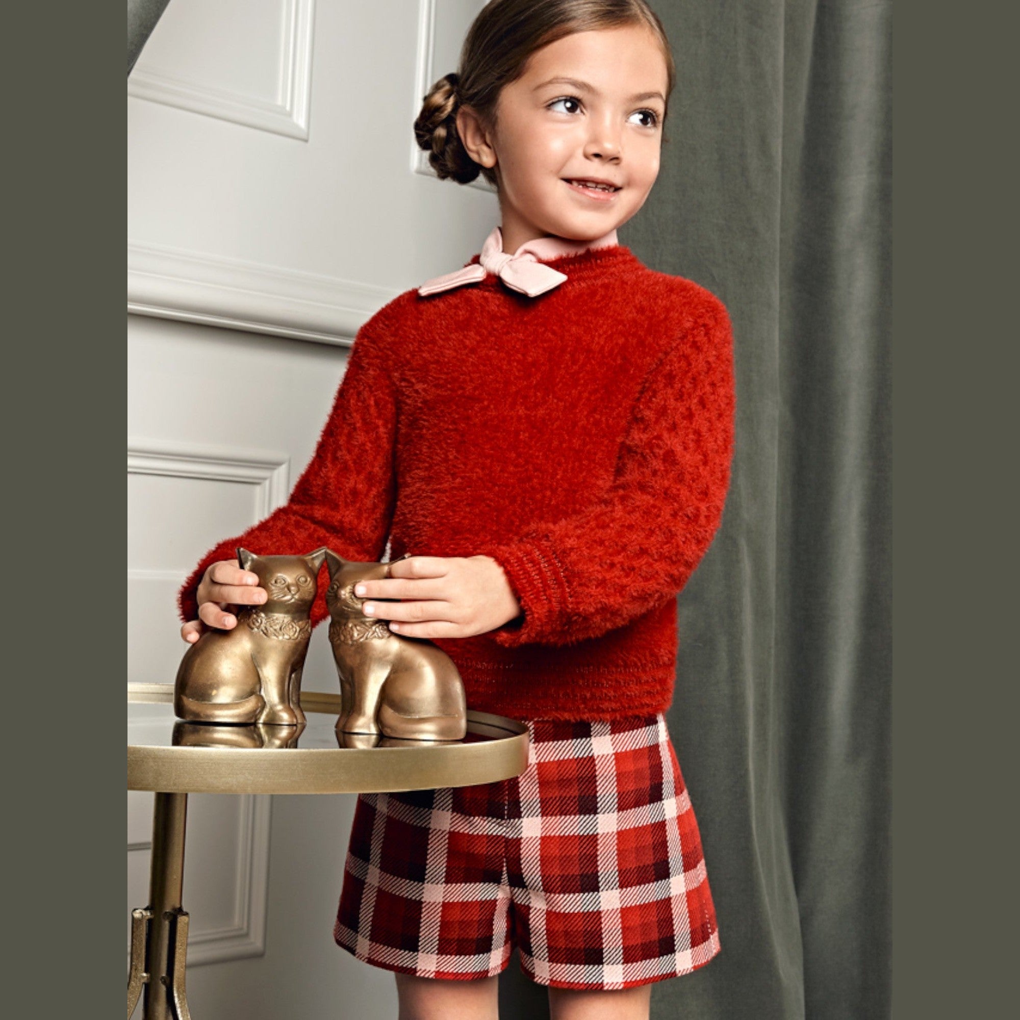 Maglione pelo Bimba Rosso 5827/71 -  NANU' BABY