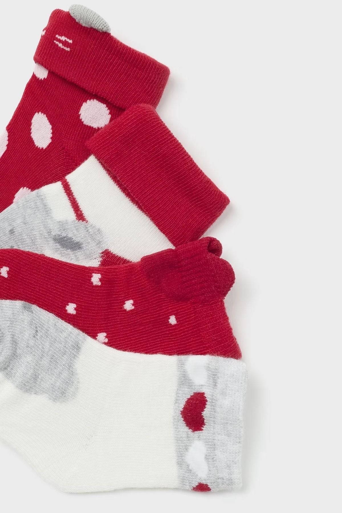 Set 4 Calze  Rosso 9658/A -  NANU' BABY
