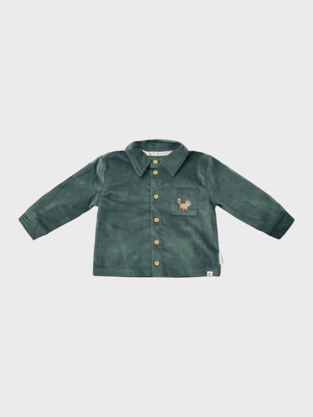 Camicia Bimbo Verde CL25091073 by LITTLE DUTCH