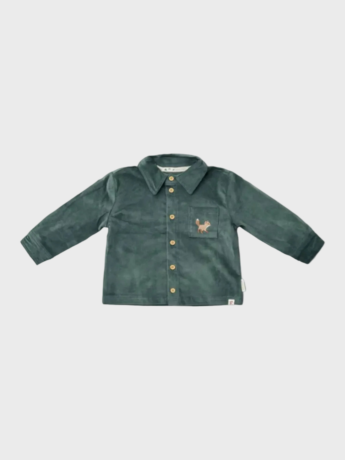 Camicia Bimbo Verde CL25091073 by LITTLE DUTCH