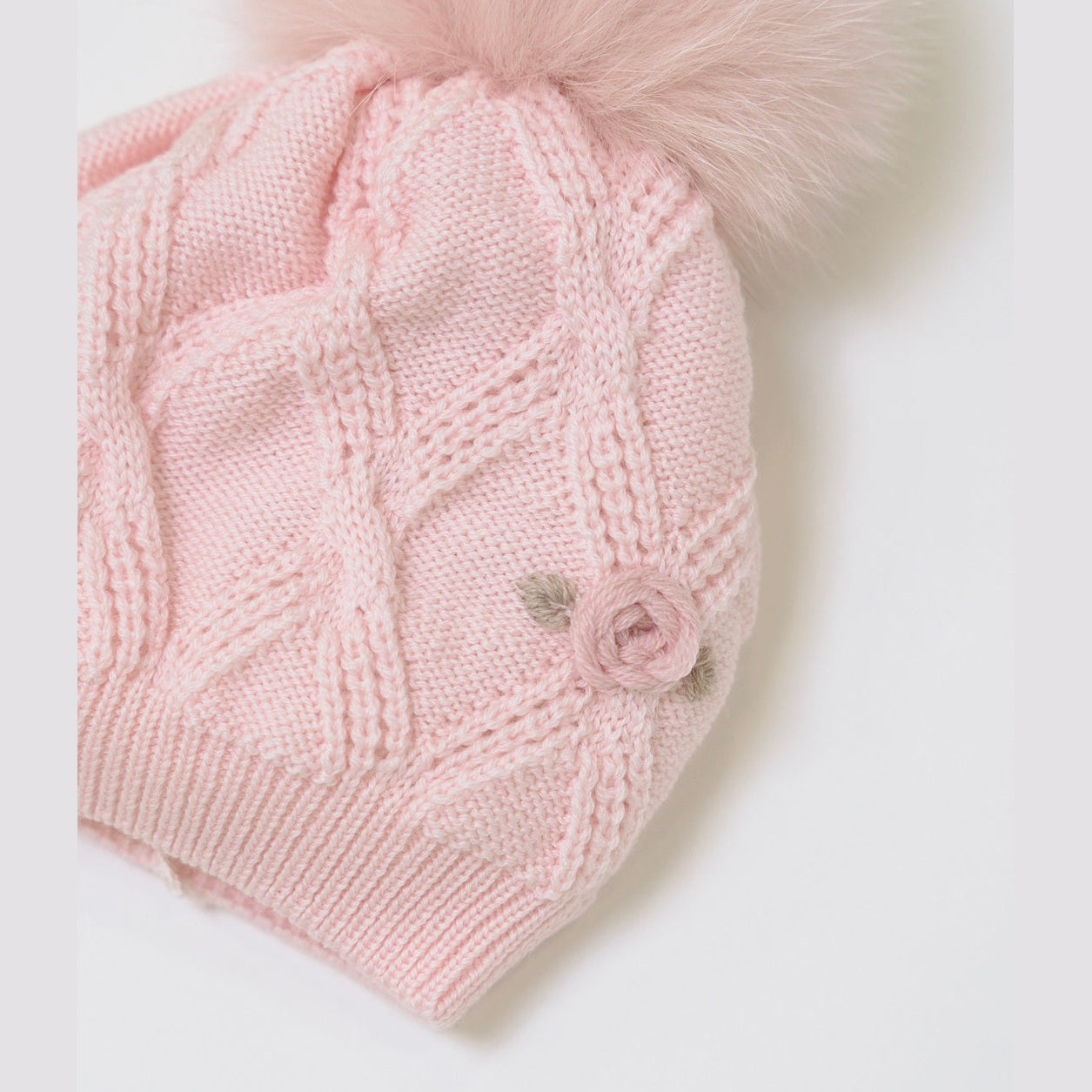 Cuffia Neonata ROSA IN2471/R -  NANU' BABY