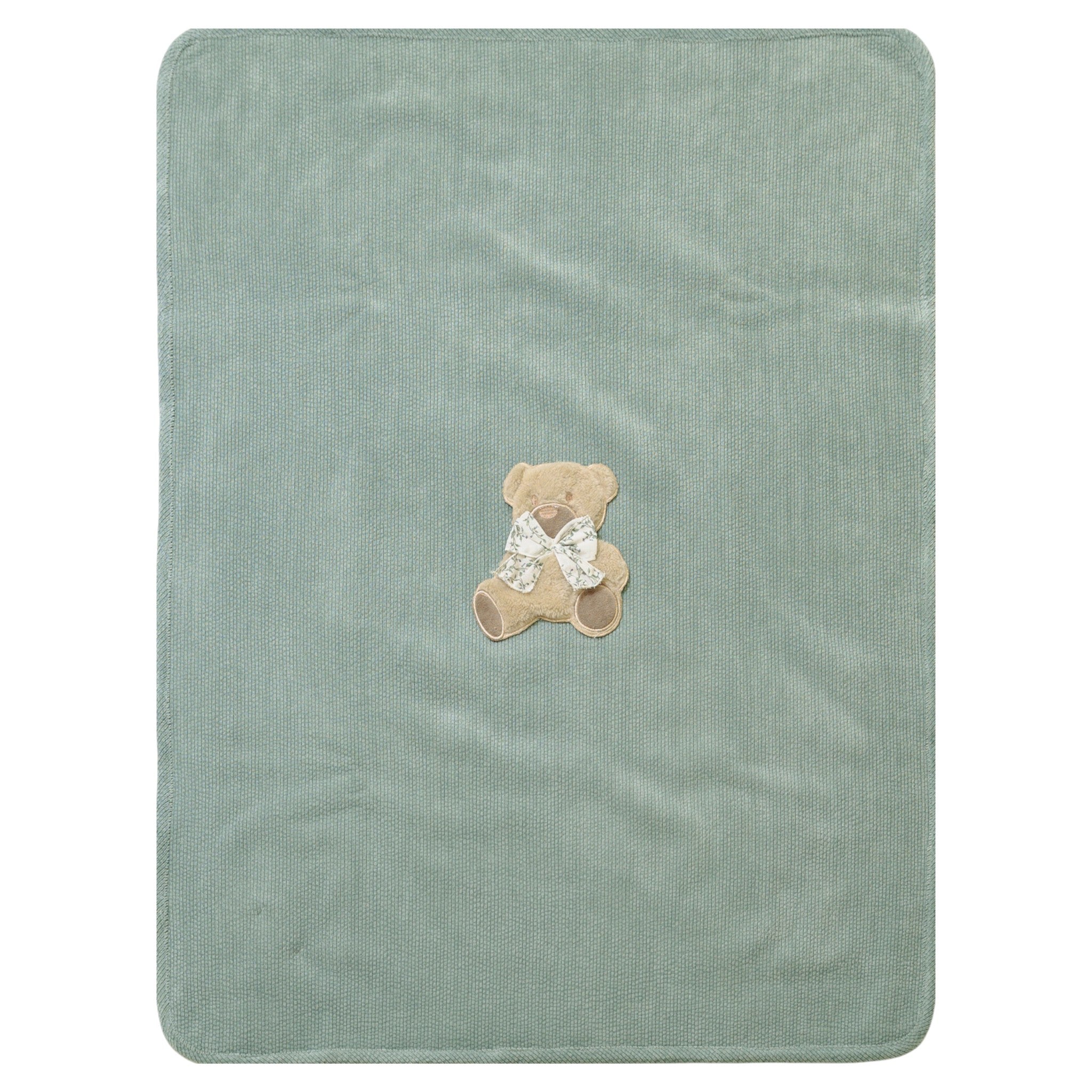 Copertina Neonata Ciniglia Verde SARTORIA DEI PICCOLI (cod. LC1102)